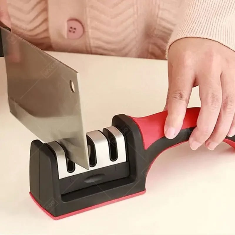 3-in-1 Knife Sharpener With Fruit And Meat Knife Peeler