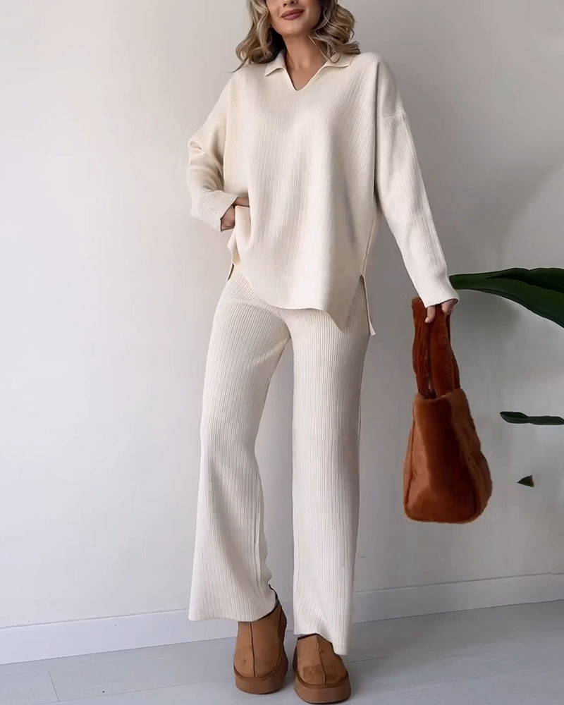 Glow Vixen™ CORIA - Casual knitted two-piece set